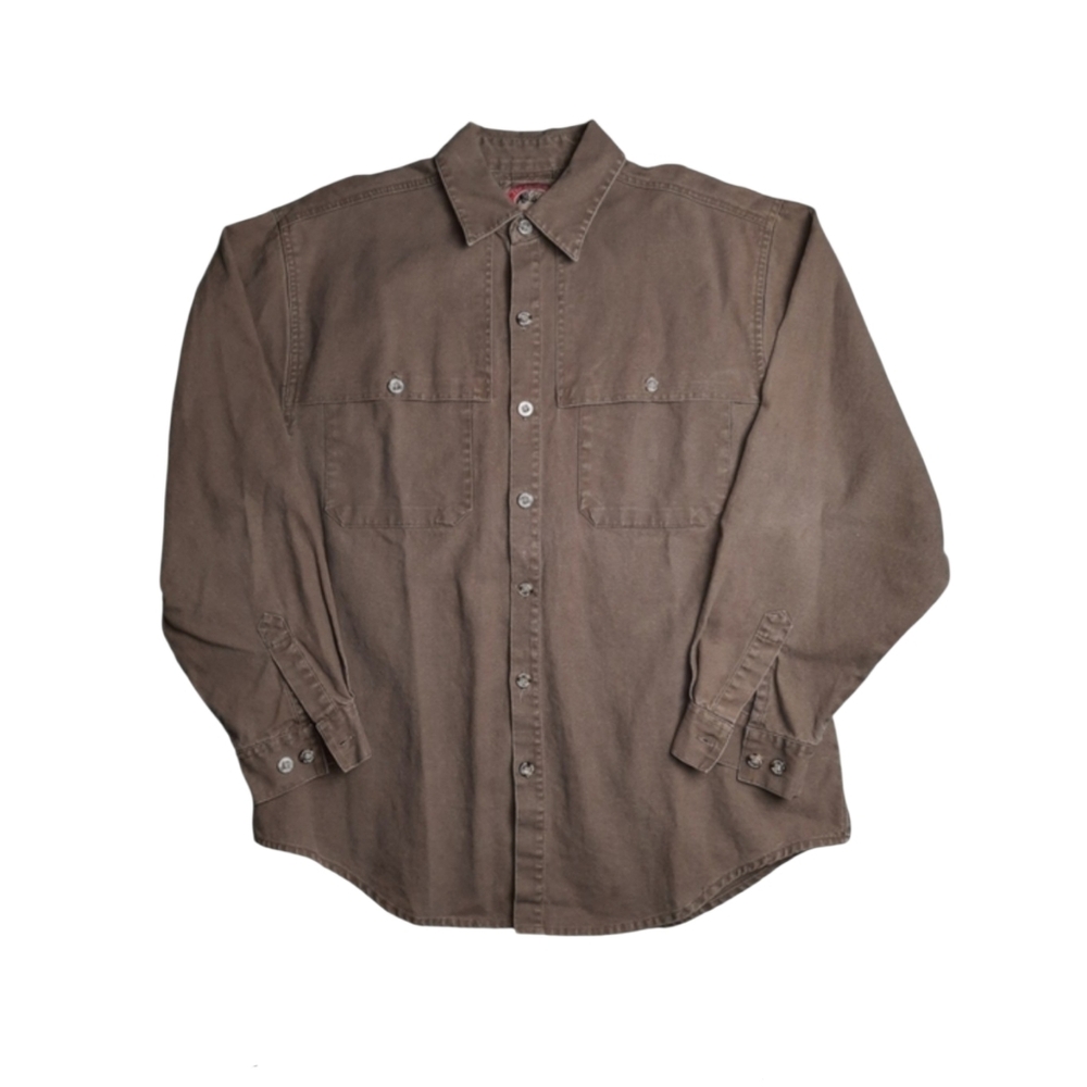 Australian Outback Collection VTG Hemp Blend Bush Shirt SZ L - Picture 9 of 9